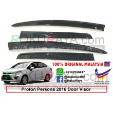 Proton Persona (2nd Gen) 2016 AG Door Visor Air Press Wind Deflector (Flat 10cm Width)
